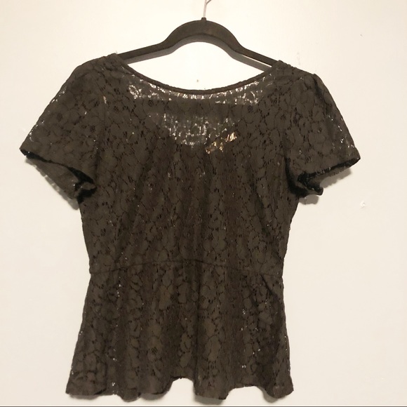 3/$25 Black lace top from YA Los Angeles - Picture 1 of 9